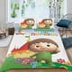 thumbnail image 2 of Charlie y los Números Conjunto de sábanas temático, trío de piezas, cómodo y amigable con la piel, diseño único, regalo de decoración para el hogar para familiares, amigos y fans, 90 cm * 190 cm, 2 of 6
