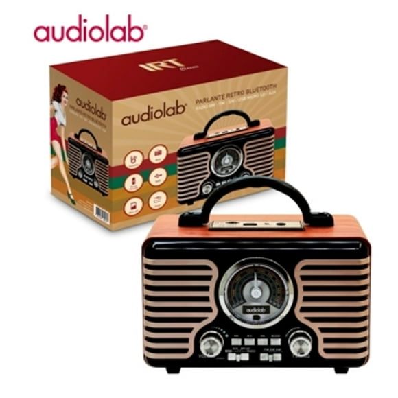 Parlante Retro 05 Bt/fm/am/sw/usb/sd/aux