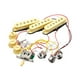 thumbnail image 3 of Pastillas para guitarra eléctrica Tres pastillas individuales Interruptores Mástil y puente Pastilla pasiva para guitarra eléctrica ST Piezas Accesori Amarillo, 3 of 5