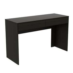 Fm Furniture - Escritorio Moderno Con 2 Cajones 75X120X45 Cm Negro