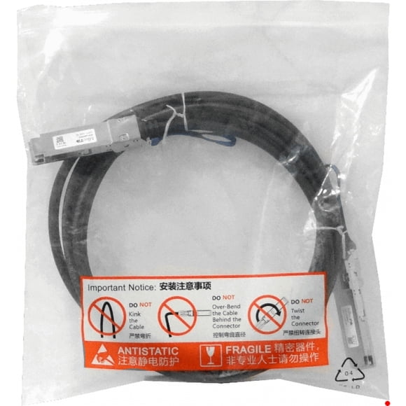 XQ+DA0003 MIKROTIK 3mt QSFP28-100G Cable Directo Backbone DAC Cobre 30AWG PVC