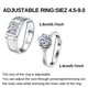thumbnail image 2 of 1ct Moissanite Couple Rings - 925 Sterling Silver Engagement Rings for Romantic Love - Adjustable Promise Ring for Him and Her - Perfect Gift for Wedding and Anniversary, 2 of 4