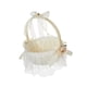 thumbnail image 4 of Cesta De Flores Para Niña Cesta De Flores Para Boda Cesta De Flores De Satén Con Lazo Elegante, 4 of 5