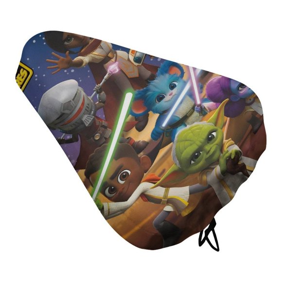 Aventuras de Jóvenes Jedi Funda de Asiento de Bicicleta Impermeable, Cojín Elástico Suave, Protector contra Lluvia, Polvo y UV