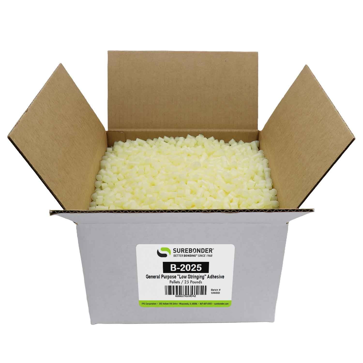 Hot Melt Pellets Surebonder B-2025, Caja De 11,34 Kg De Encordado Bajo