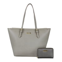 Kenneth Cole - Pack Cartera Tempo Taupe + Billetera Trifold Gris