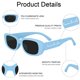 thumbnail image 4 of Gafas de sol retro rectangulares azules - Pack de 10 (LotsBuyLots), 4 of 6