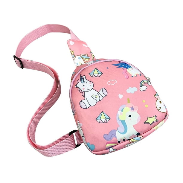 Fashion Children Cross Body Bag Cute Trend Shoulder Bag Zipper Bag Cartoon Dinosaur Print Children's Chest Bags Schoolbag