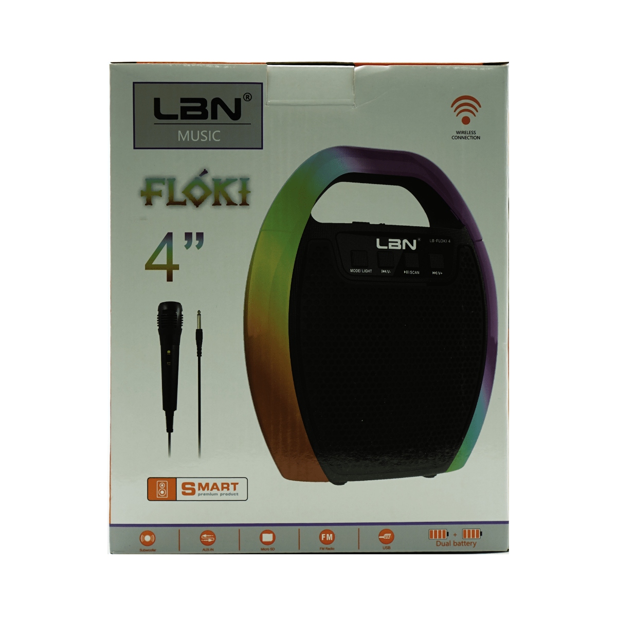 Lbn - Parlante Floki Bluetooth Recargable Usb 4 Pulgadas