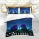 thumbnail image 5 of Hechizada Conjunto de sábanas temático, trío de piezas, cómodo y amigable con la piel, diseño único, regalo de decoración para el hogar para familiares, amigos y fans,173cm *218cm, 5 of 6