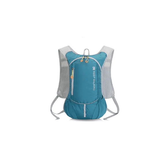 Mochila ultraligera outdoor trekking running + bolsa agua azul