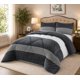 thumbnail image 2 of Cubrecama de Invierno Plush con Chiporro King Color Gris con Franjas RS1046, 2 of 3