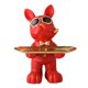 thumbnail image 2 of Estatuilla Para Artículos Diversos, Estatua De Perro, Bandeja Organizadora De Entrada, Color Rojo, 2 of 5