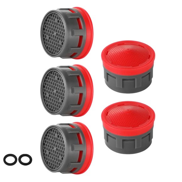 Aireador para grifo JQK 2.2 GPM para lavabo de baño, paquete de 5