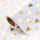 thumbnail image 1 of Papel de regalo WRAPAHOLIC Corazones 43 cm x 503 cm Dorado, 1 of 3