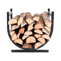 Wakeshome - Rack Para Leña Interior/Exterior Soporte Estante