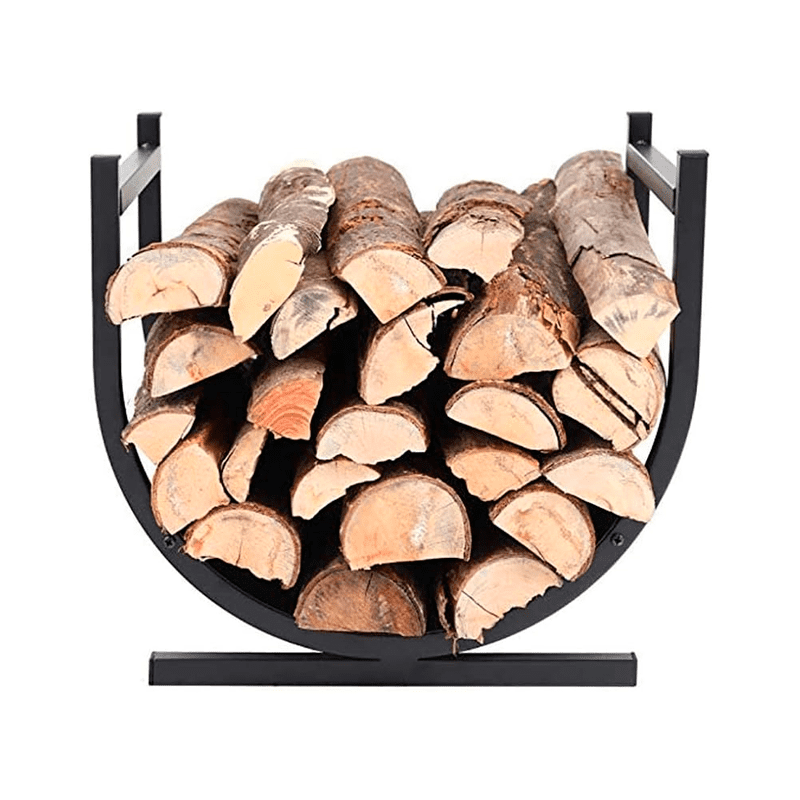 Wakeshome - Rack Para Leña Interior/exterior Soporte Estante