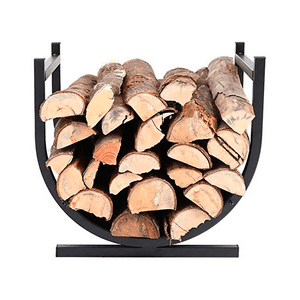 Wakeshome - Rack Para Leña Interior/Exterior Soporte Estante