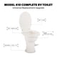 thumbnail image 3 of Cuenco redondo de porcelana RV Toilet Dometic modelo 410, blanco, 3 of 7