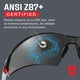 thumbnail image 5 of Gafas de sol de seguridad con lentes envolventes teñidas en verde NoCry, 5 of 8