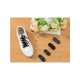 thumbnail image 4 of INSPIRE CHIC 2 Pares de Cordones Atléticos de Lunares Planos de Doble Capa para Zapatillas Deportivas Negro Gris Claro 120cm/47.24", 4 of 4