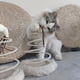 thumbnail image 2 of Interactive Cat Plush Toy - Keep Your Feline Entertained with a Spiral Spring Plate & Funny Ball!, 2 of 3
