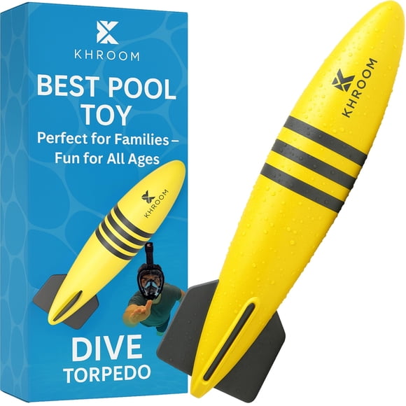 Juguete submarino para piscina con torpedos Khroom Bee-Pedo, 25,4 cm, 315 g