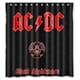 thumbnail image 1 of Cortina de ducha de la banda AC/DC Black Nightmare, juego de cortina de baño con ganchos, tamaño 66 x 72 pulgadas, 1 of 3