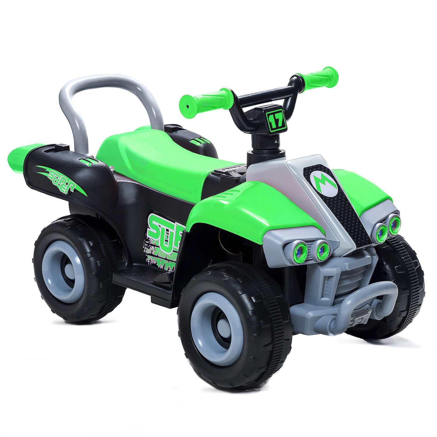 Mundo Online - Moto Niños Cuatrimoto Eléctrica Estilo Mario Kart Verde