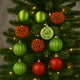 thumbnail image 2 of Set 12 Bambalinas Esferas Adornos Navideños 6cm Decoración, 2 of 3