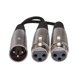 thumbnail image 3 of Cable en Y Hosa YXF-101.5 XLR macho a doble XLR hembra de 45 cm, 3 of 6
