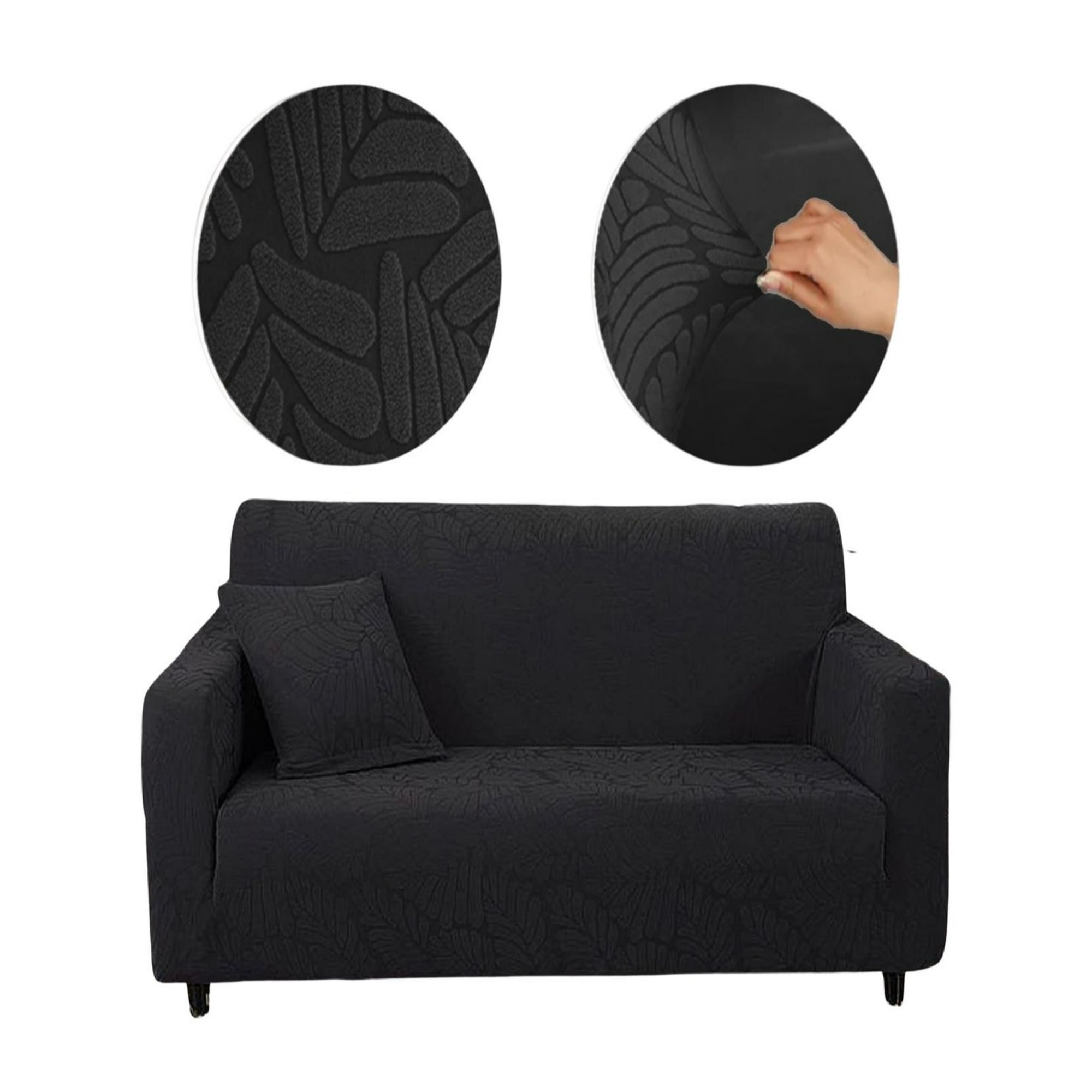 Genérico - Funda Sofá 3 Cuerpos Texturizada Ajustable 6n12