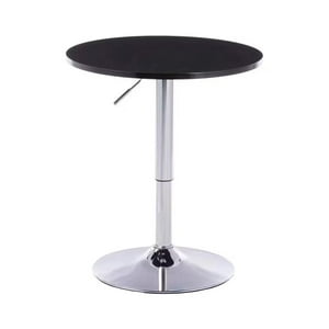 Global Latin Group - Mesa De Bar Regulable Con Diseño Moderno Y Elegante Negro