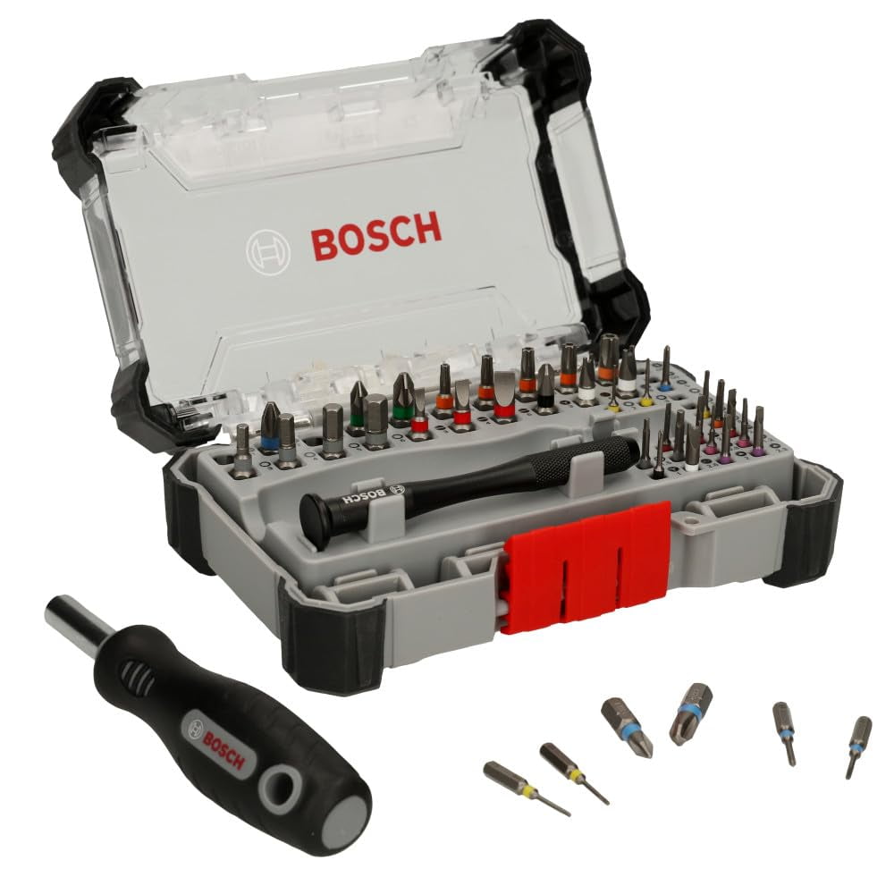 Juego De Puntas De Destornillador Bosch Pb4042, 42 Piezas, Para Reparación Estándar Y Electrónica