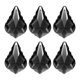 thumbnail image 1 of Uxcell K9 Cristales Colgantes Cuentas de Lágrima, Paquete de 6 Prismas de Candelabro de 38mm Partes de Hojas Colgantes Cuentas para Lámpara DIY para Decoración de Artes y Manualidades, Negro, 1 of 7