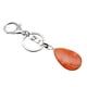 thumbnail image 3 of linda forma de gota de agua colgante de piedras preciosas llavero llavero diy rojo, 3 of 5