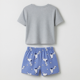 thumbnail image 3 of Pijama Manga Corta Mujer Snoopy Tennis Gris, 3 of 3
