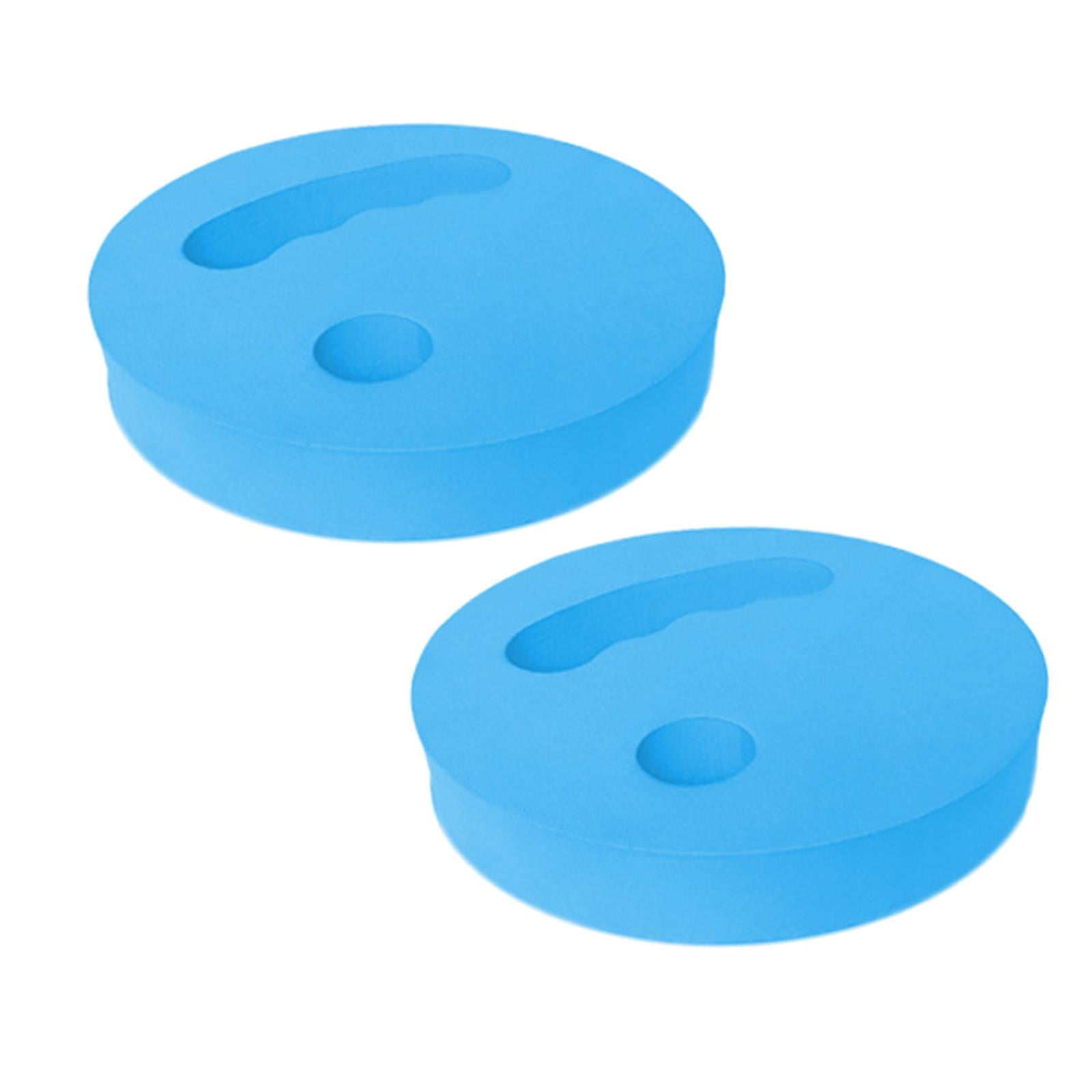 Magideal - 2 Piezas Discos De Ejercicio De Agua Discos De Espuma Eva Fácil De Contener Los Discos De Natación De La Mano Resistencia Submarina Para Principiantes Azul