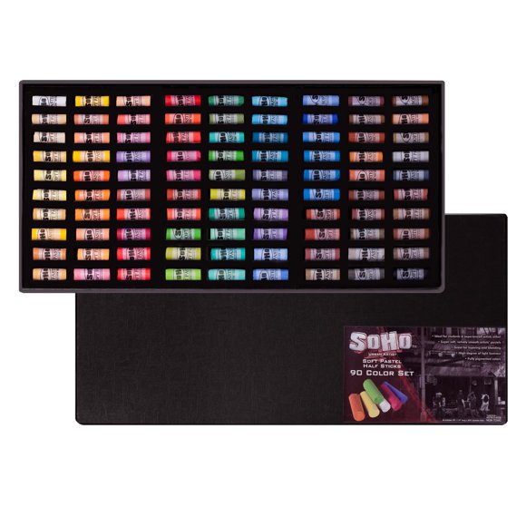 Pasteles suaves Soho Urban Artist 90 colores media barra 3,3 cm