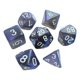 thumbnail image 5 of Juego De Dados Poliédricos De 7 Piezas Juego De Dados Para Juegos De Fiesta Juego De Mesa Juego De Cartas Negro Y Azul, 5 of 5