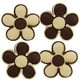 thumbnail image 3 of Set De 4 Cojines Diseño Flor Color Beige/café, 3 of 3