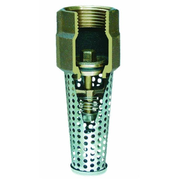 Válvula de Pie Simmons 1-1/4" Cuerpo de Bronce con Silicio