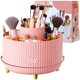 thumbnail image 1 of Soporte organizador para brochas de maquillaje Fanado Rotate 360°, color rosa, 1 of 8