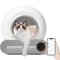 Petchi - Arenero Robot Automático Para Gatos 2.0 Wifi Color Blanco