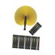 thumbnail image 1 of 20 Abanicos De Papel Plegables Para Bodas, Festivales, Invitados, Con Mango Negro., 1 of 5