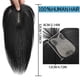 thumbnail image 3 of Topper de Cabello Humano para Mujer, Base de Encaje Invisible para Cabello Ralo con Clips Ajustables para Añadir Volumen, Cobertura, 100% Cabello Humano Remy de 12 Pulgadas, 3 of 7