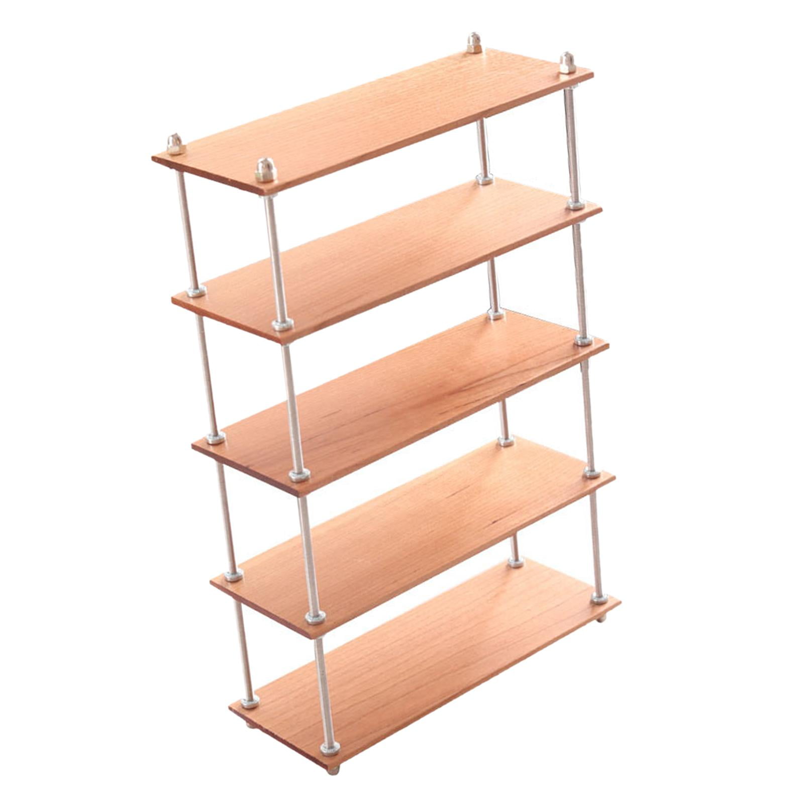 Magideal - Estante De Almacenamiento 1:6, Marco De Metal Decorativo, Muebles En Miniatura Duraderos, Accesorios De Diseño De Escena De Simulación, Estante De , 5 Niveles De Largo