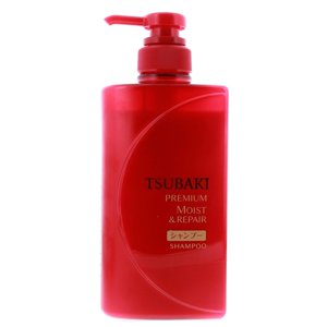 Champú Tsubaki Premium Moist De 490 Ml Para Reparación Diaria Del Cabello Dañado