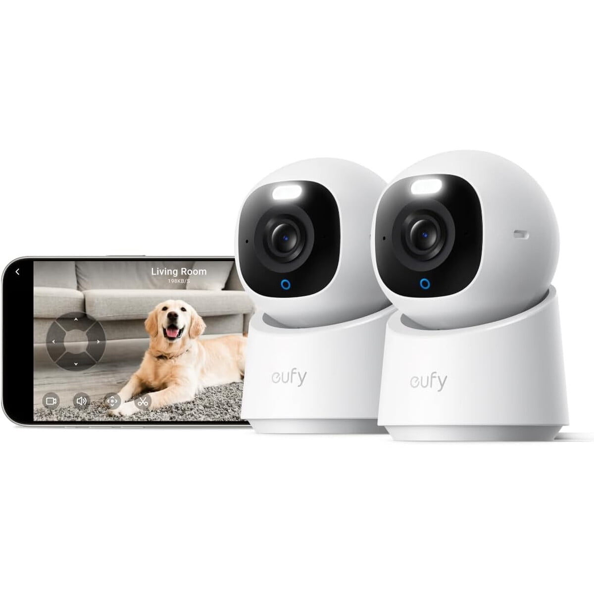 Camara Seguridad Eufy E30 Kit 2 Camaras 4k Ai Wifi