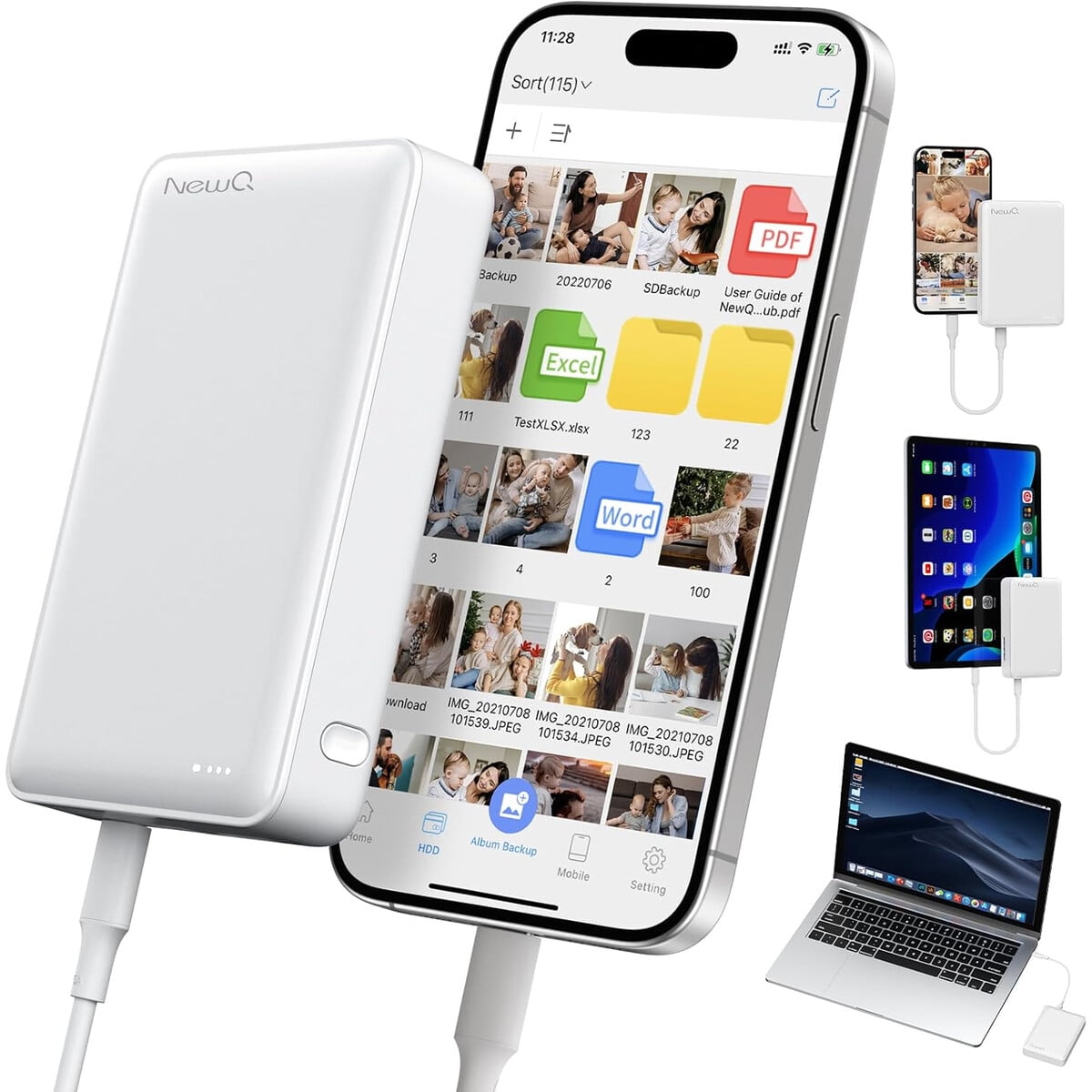 Disco Duro Externo Newq 1tb H30 Usb 3.0 Para Celular Y Pc